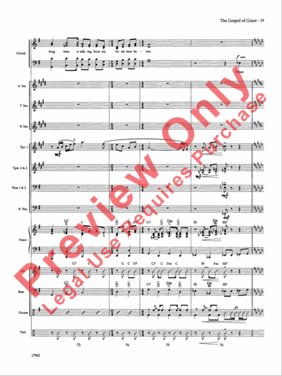 The Gospel of Grace The Gospel of Grace Choir scores gallery preview page 20