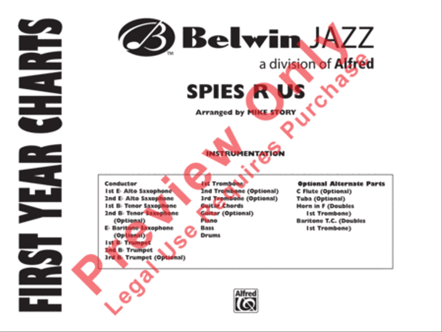 Spies R Us Jazz Ensemble scores gallery preview page 2