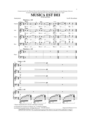 Book cover for Musica Est Dei