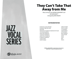 Book cover for They Can't Take That Away from Me: Score