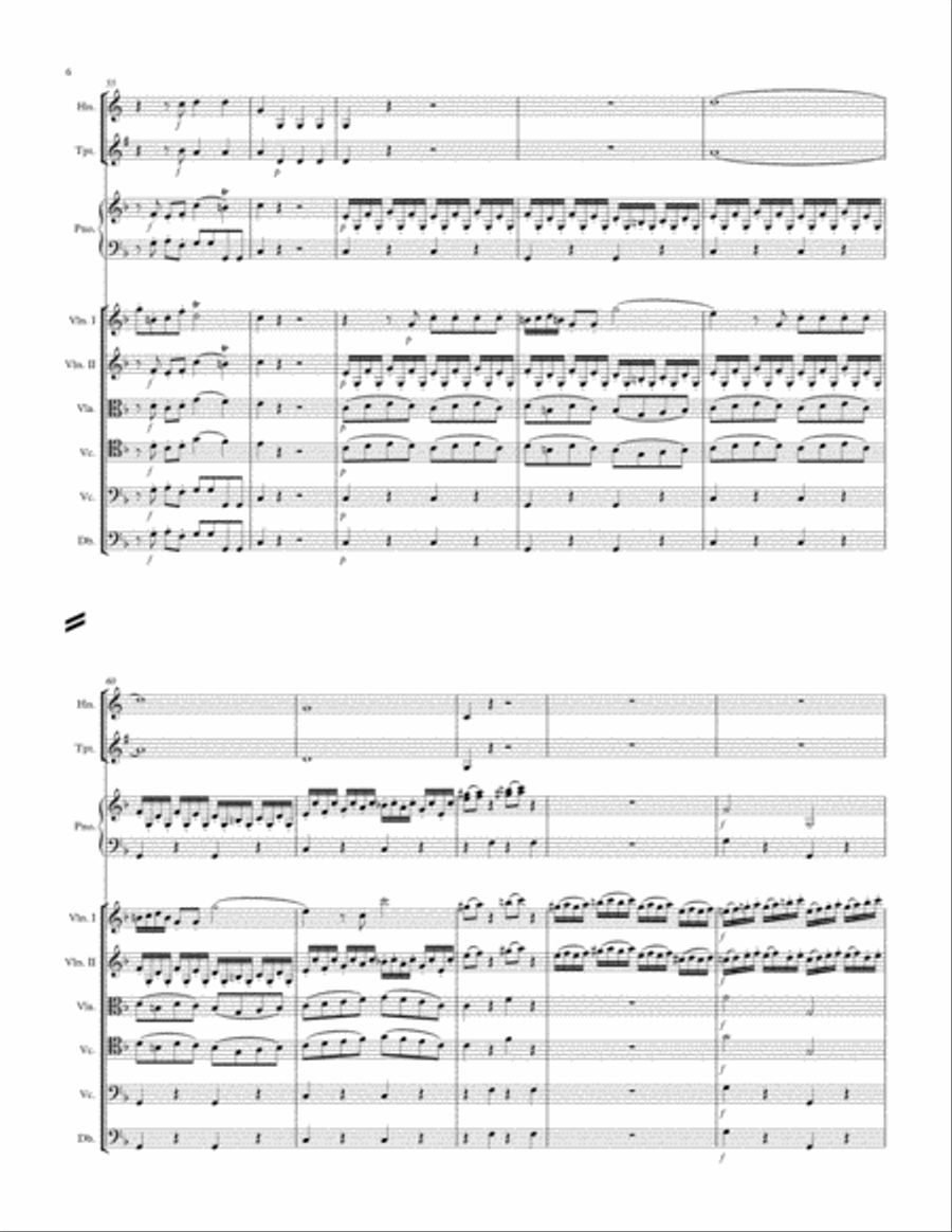 Divertimento in F Major K. 247 Chamber Orchestra scores gallery preview page 6