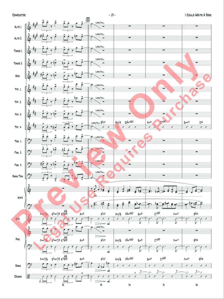 I Could Write a Book Jazz Ensemble scores gallery preview page 22