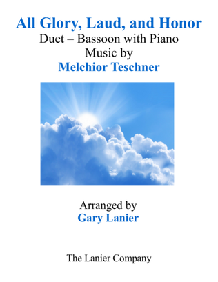 Book cover for ALL GLORY, LAUD, AND HONOR (Duet – Bassoon & Piano with Parts)