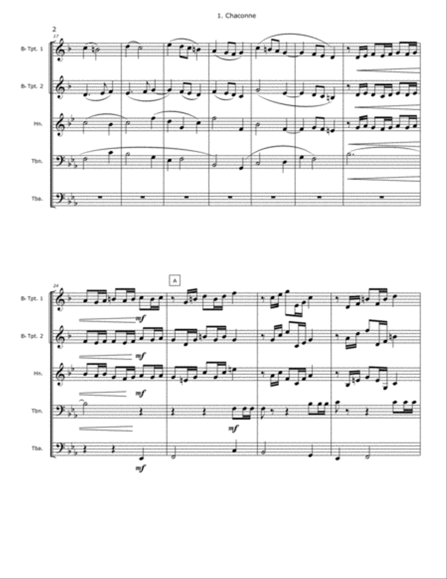 First Military Suite in F Brass Ensemble scores gallery preview page 4