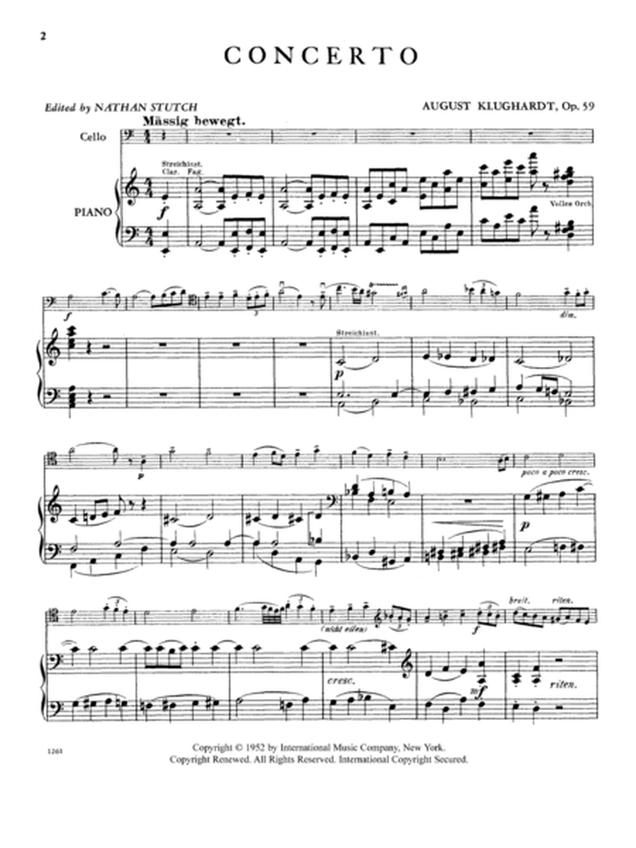 Concerto In A Minor, Opus 59