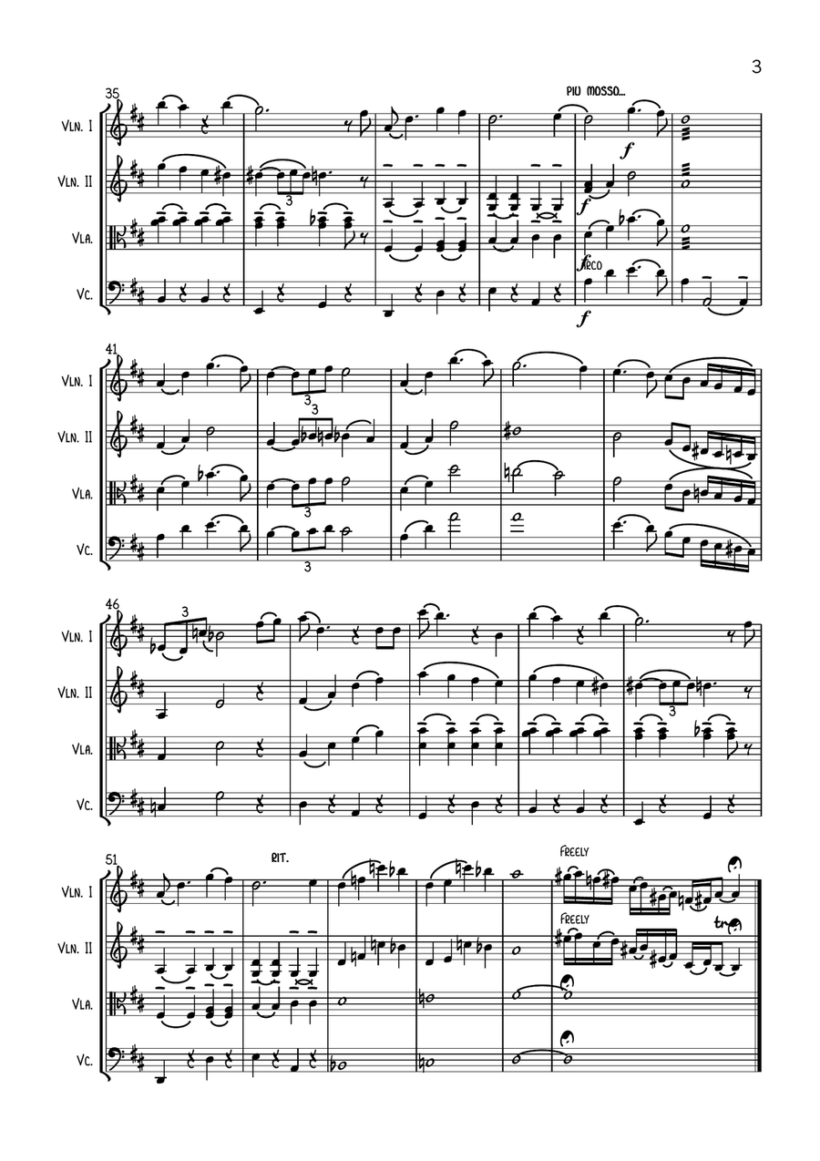 When I Fall In Love When I Fall In Love String Quartet scores gallery preview page 3