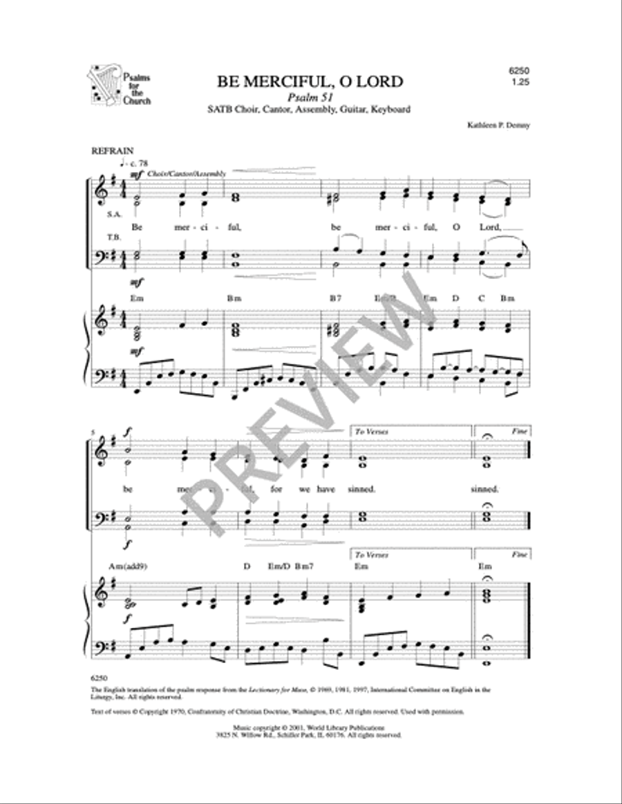 Be Merciful O Lord Be Merciful O Lord 4-Part scores gallery preview page 8