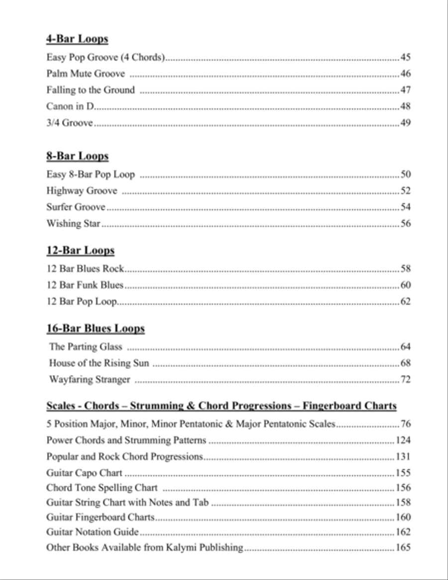 The Pop Rock Guitar Looper Pedal Book Electric Guitar scores gallery preview page 6