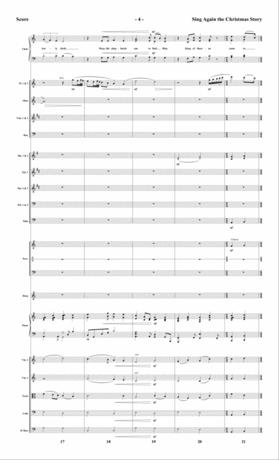 Sing Again the Christmas Story - Orchestral Score and Parts Choir scores gallery preview page 7
