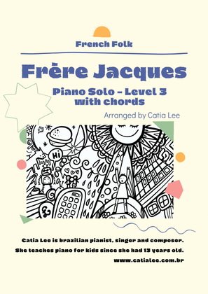 Book cover for Frère Jacques For Piano Solo