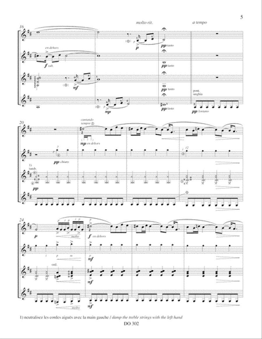 Carré d'as Carré d'as Guitar Ensemble scores gallery preview page 5