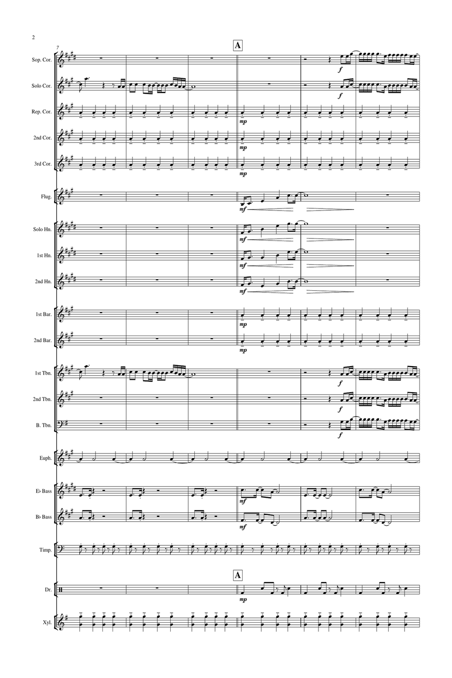 I'll Be There Brass Band scores gallery preview page 3