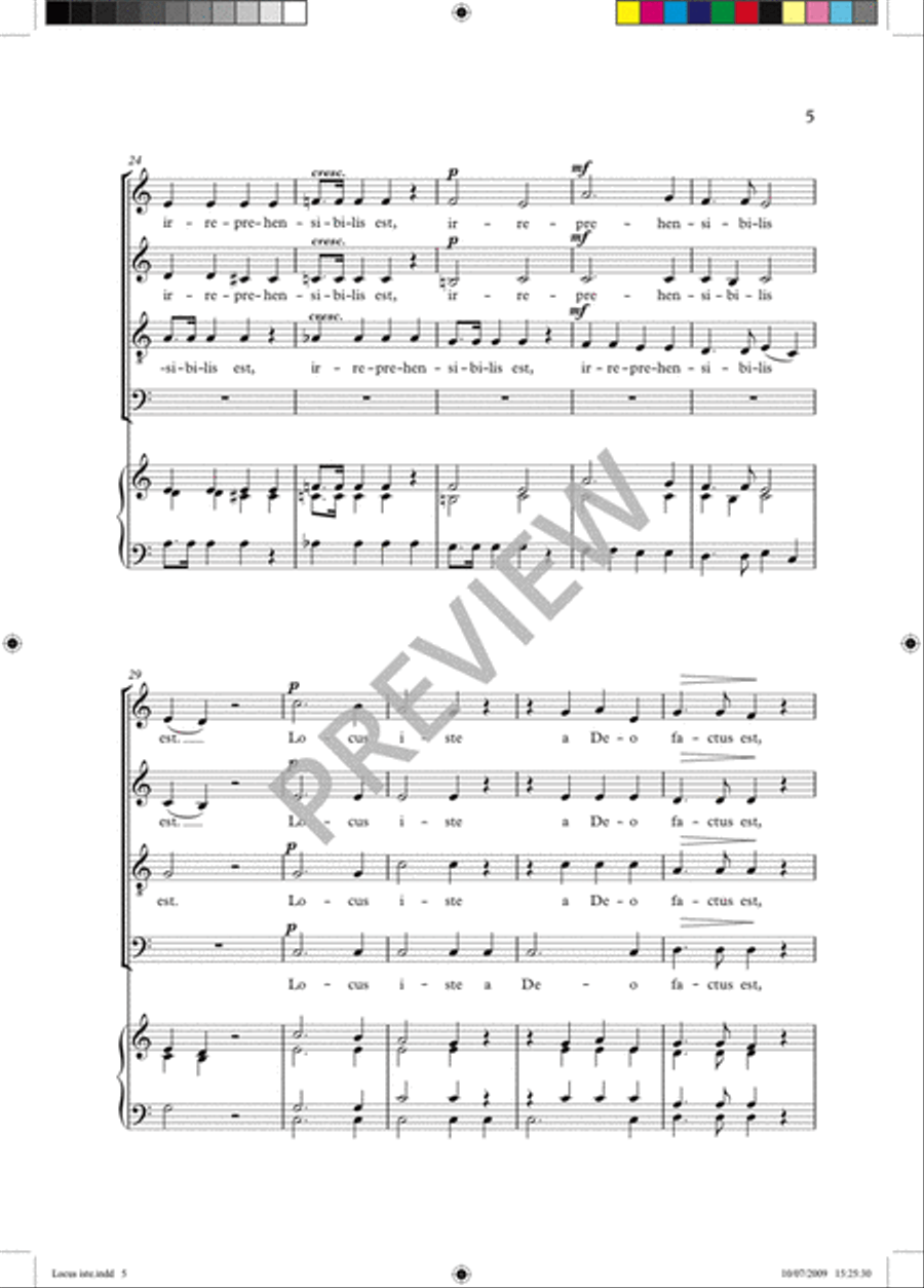 Locus Iste 4-Part scores gallery preview page 7