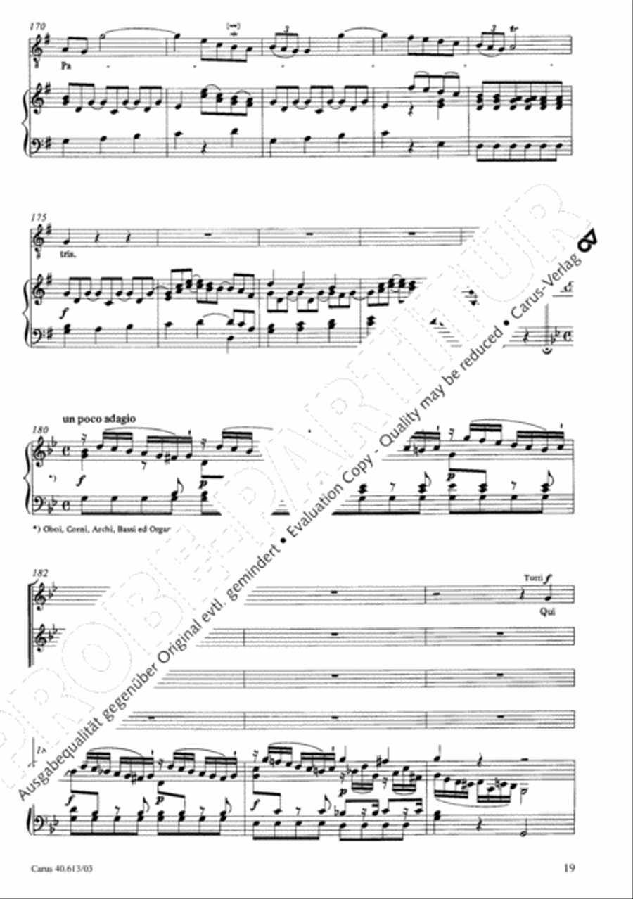 Mass in C (Missa in C) 4-Part scores gallery preview page 20