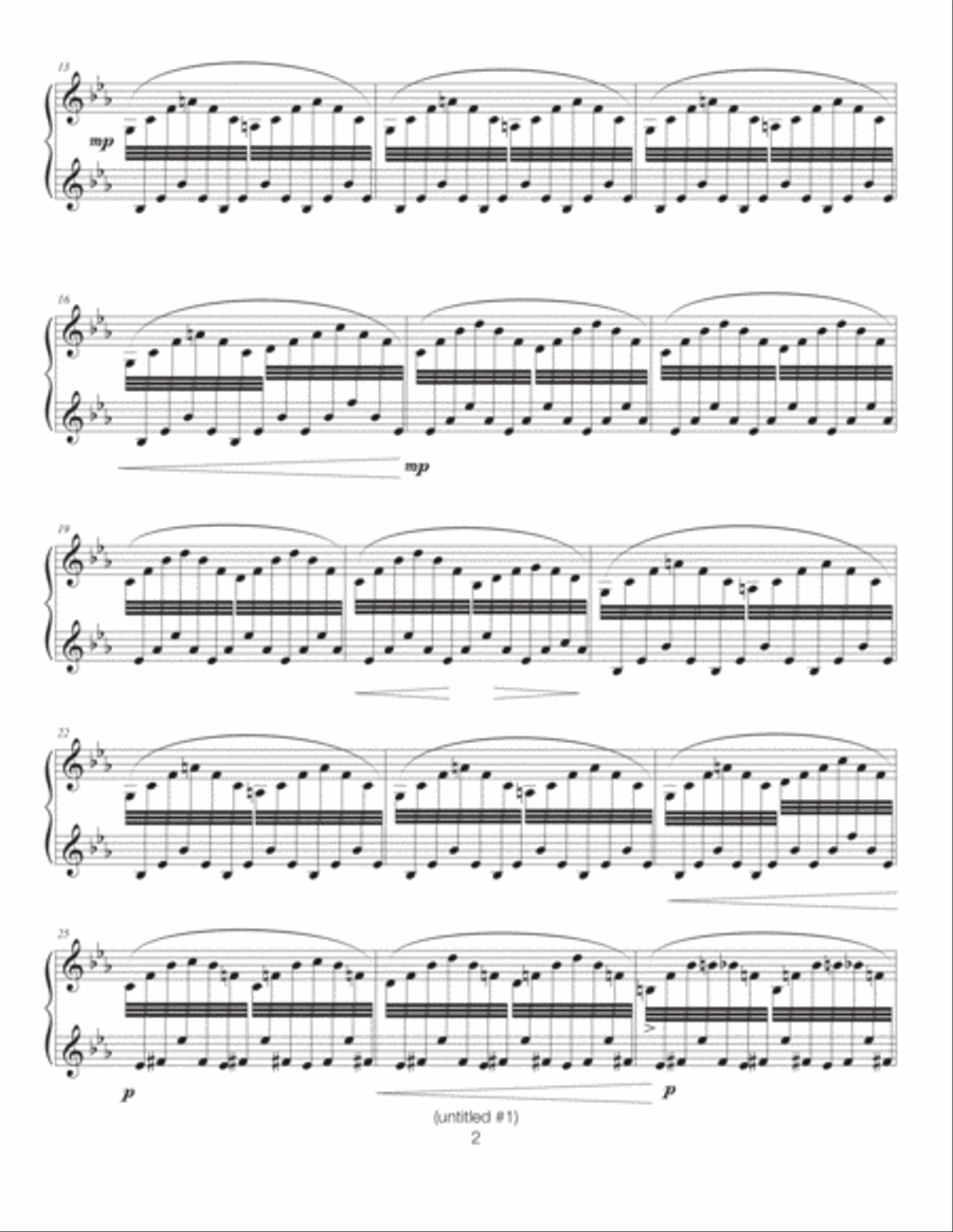 untitled #1 Piano Solo scores gallery preview page 3