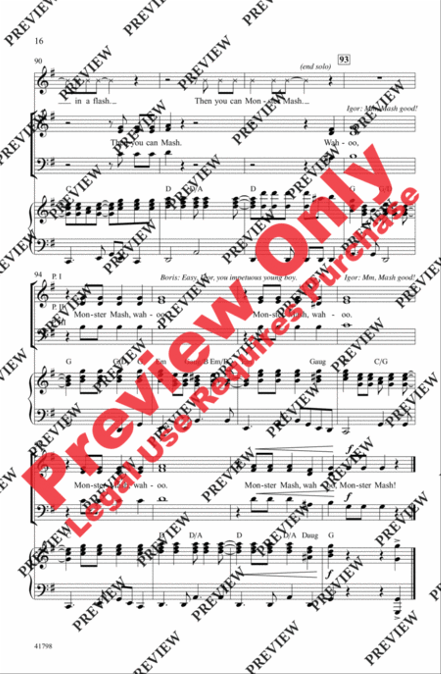 Monster Mash Monster Mash 3-Part scores gallery preview page 16