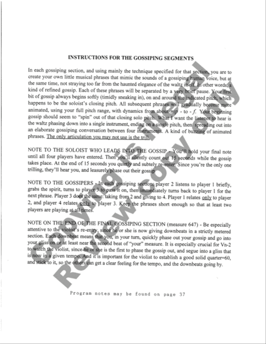 Black Waltz of a Gossiping Diva Cello scores gallery preview page 3