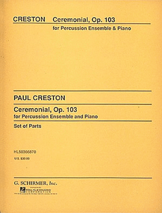 Book cover for Ceremonial, Op. 103