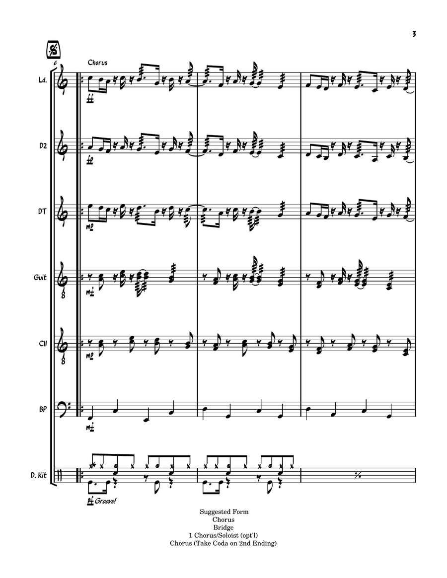 Saudade Steel Drum Band scores gallery preview page 3
