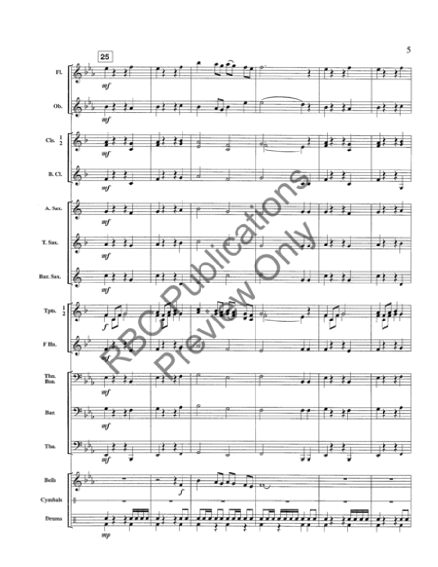 Fanfare And Chorale Fanfare And Chorale Concert Band scores gallery preview page 8