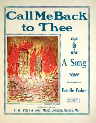 Call Me Back To Thee. A Song