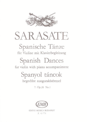 Book cover for Spanische Tänze für Violine mit Klavierbegleitung