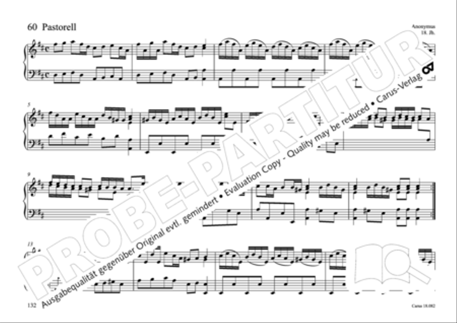Pastoral music for organ, vol. 2: Germany, Bohemia, Austria, South Tyrol Organ Solo scores gallery preview page 133