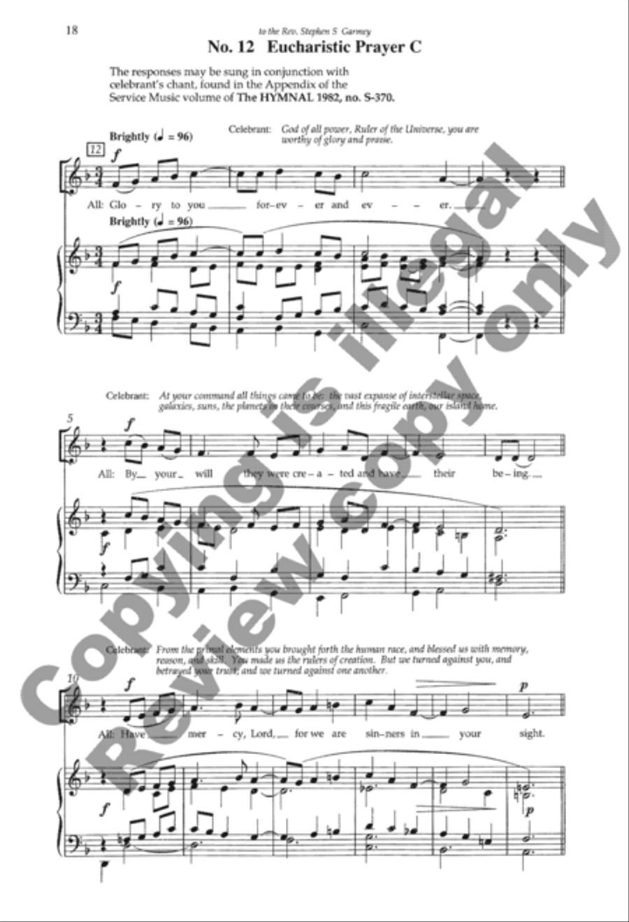 Mass of the Holy Trinity 4-Part scores gallery preview page 38