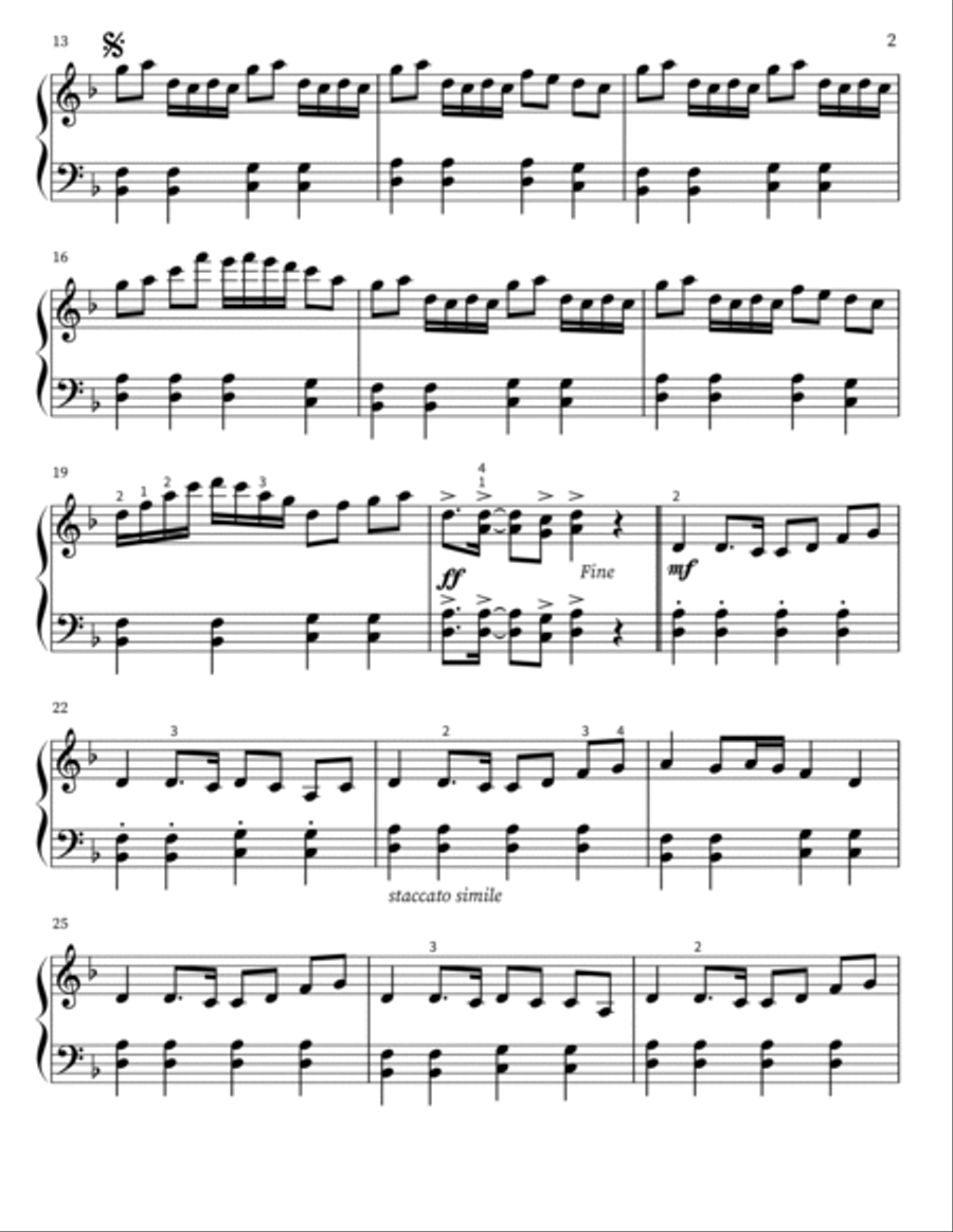 Senbonzakura Piano Solo scores gallery preview page 2