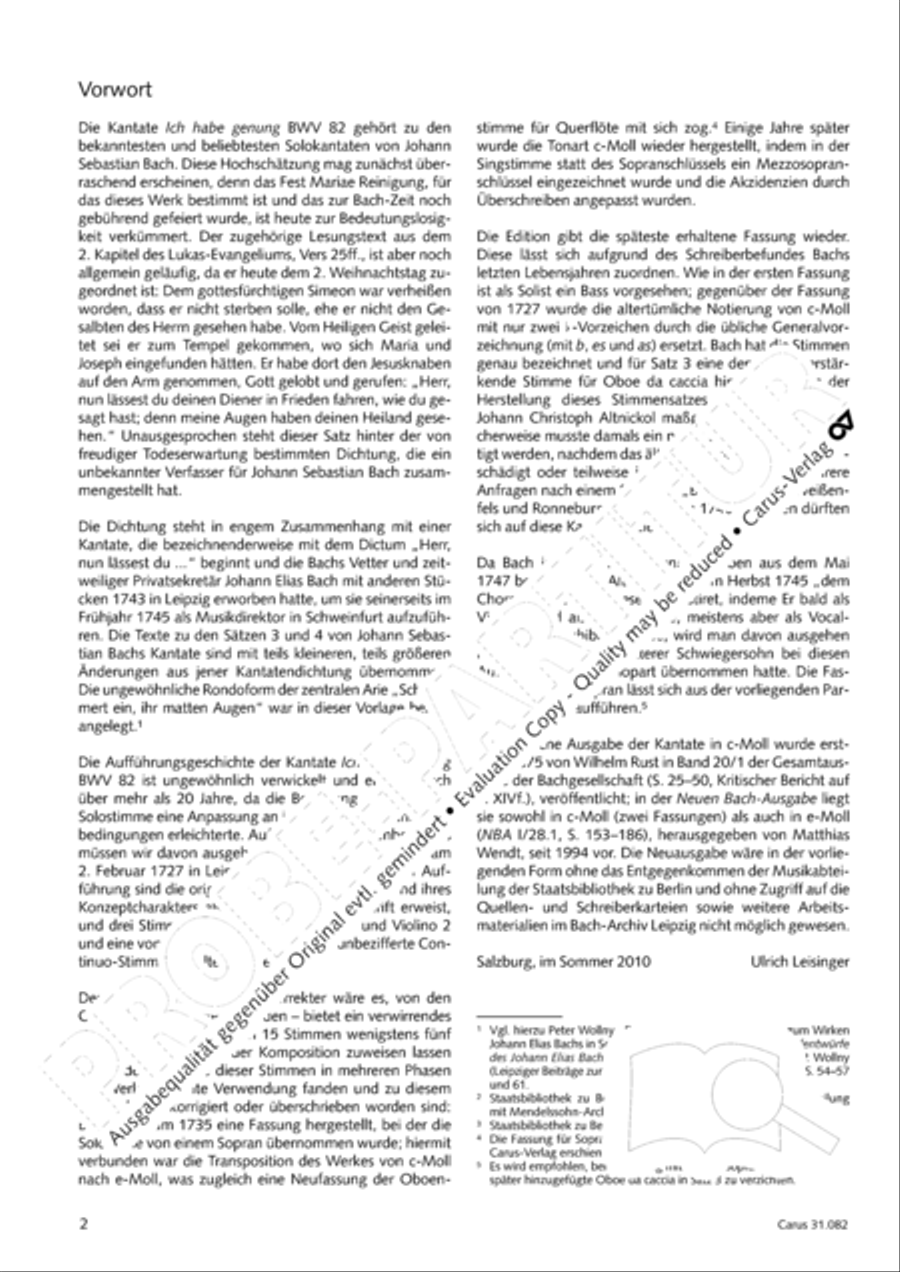 I have enough (Ich habe genung) Mezzo-Soprano Voice scores gallery preview page 3