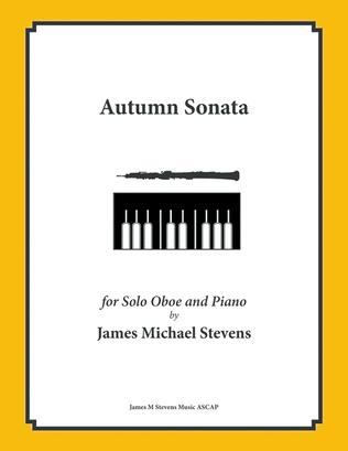 Book cover for Autumn Sonata - Oboe & Piano