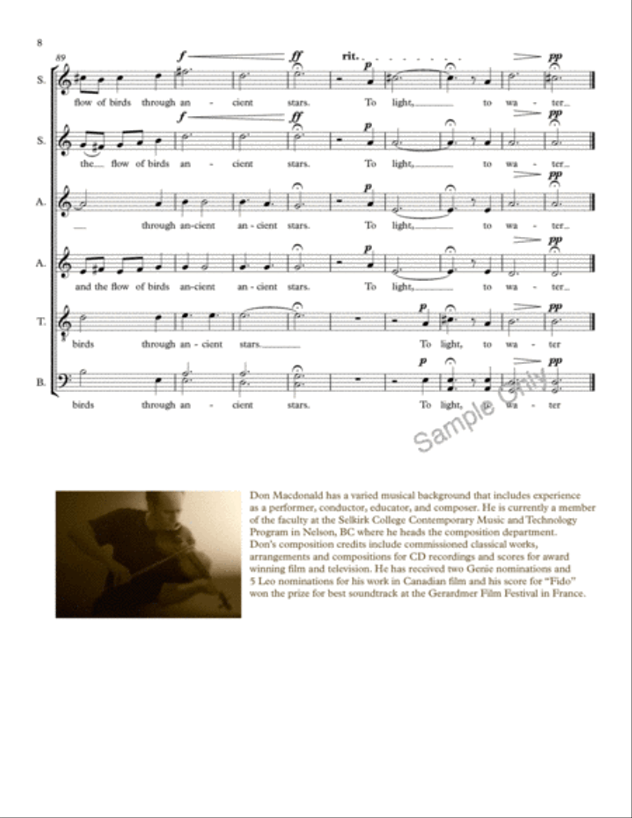 Winter Sun Winter Sun SSAATB scores gallery preview page 8