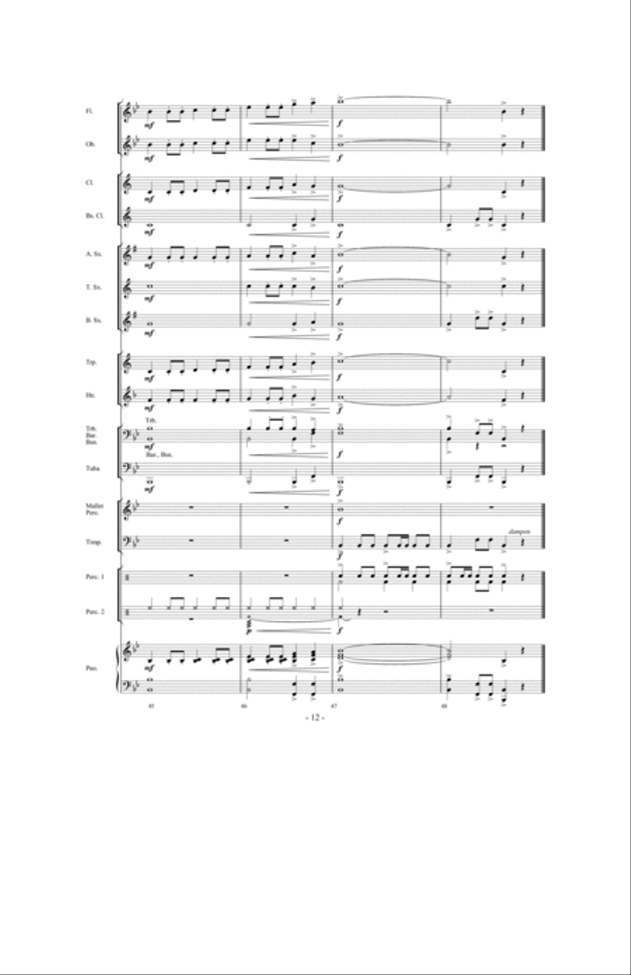 Air of Nobility Air of Nobility Concert Band scores gallery preview page 11