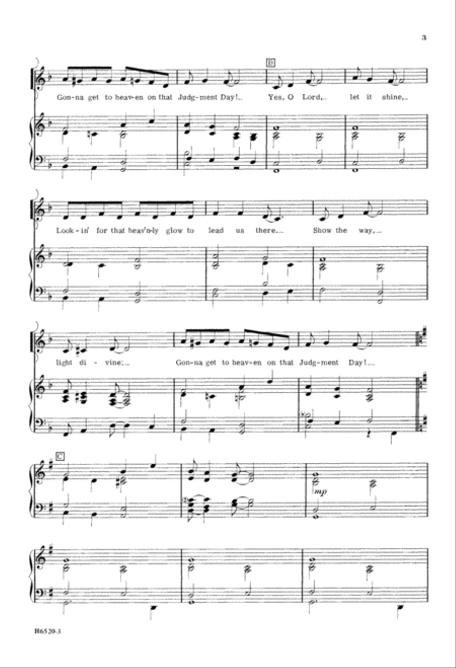 Gonna Get to Heaven on That Judgment Day SSA scores gallery preview page 4