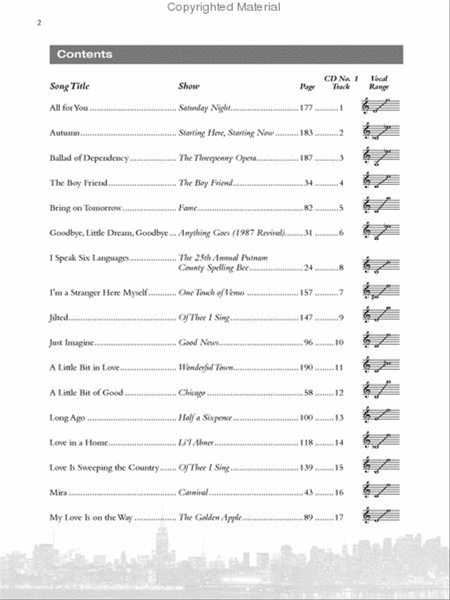 Singer's Library of Musical Theatre - Vol. 2 Voice scores gallery preview page 2