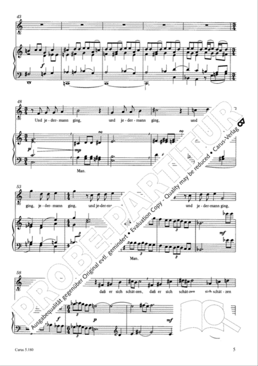 Das Weihnachtsevangelium Mezzo-Soprano Voice scores gallery preview page 6