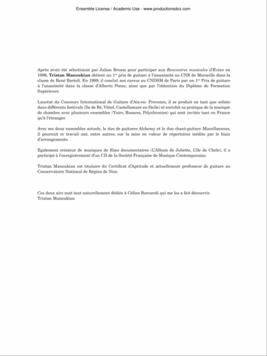 Ch’io mai Vi possa / Rejoice Classical Guitar scores gallery preview page 3
