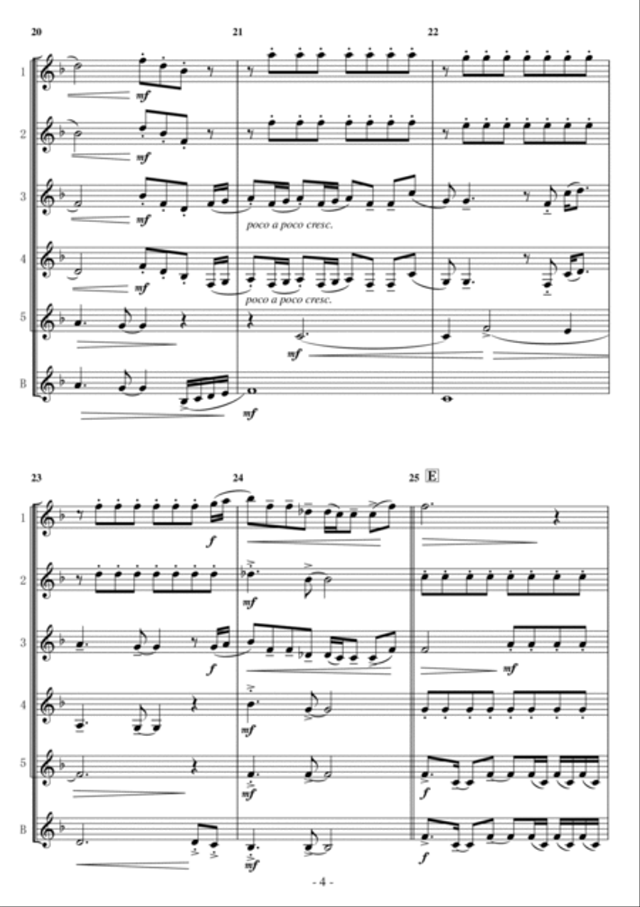 How Far I'll Go Woodwind Ensemble scores gallery preview page 4