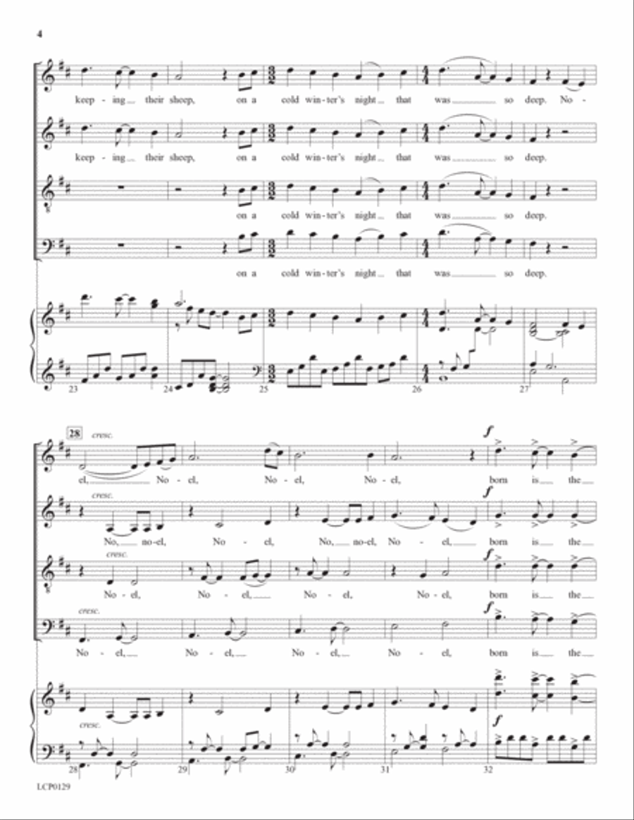 The First Noel The First Noel 4-Part scores gallery preview page 4