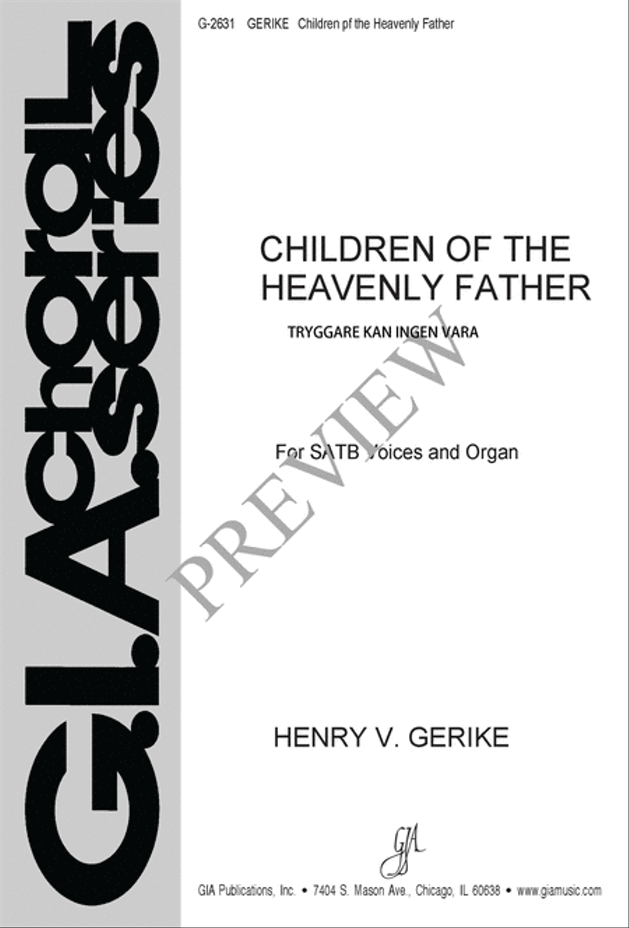 Children of the Heavenly Father 4-Part scores gallery preview page 2