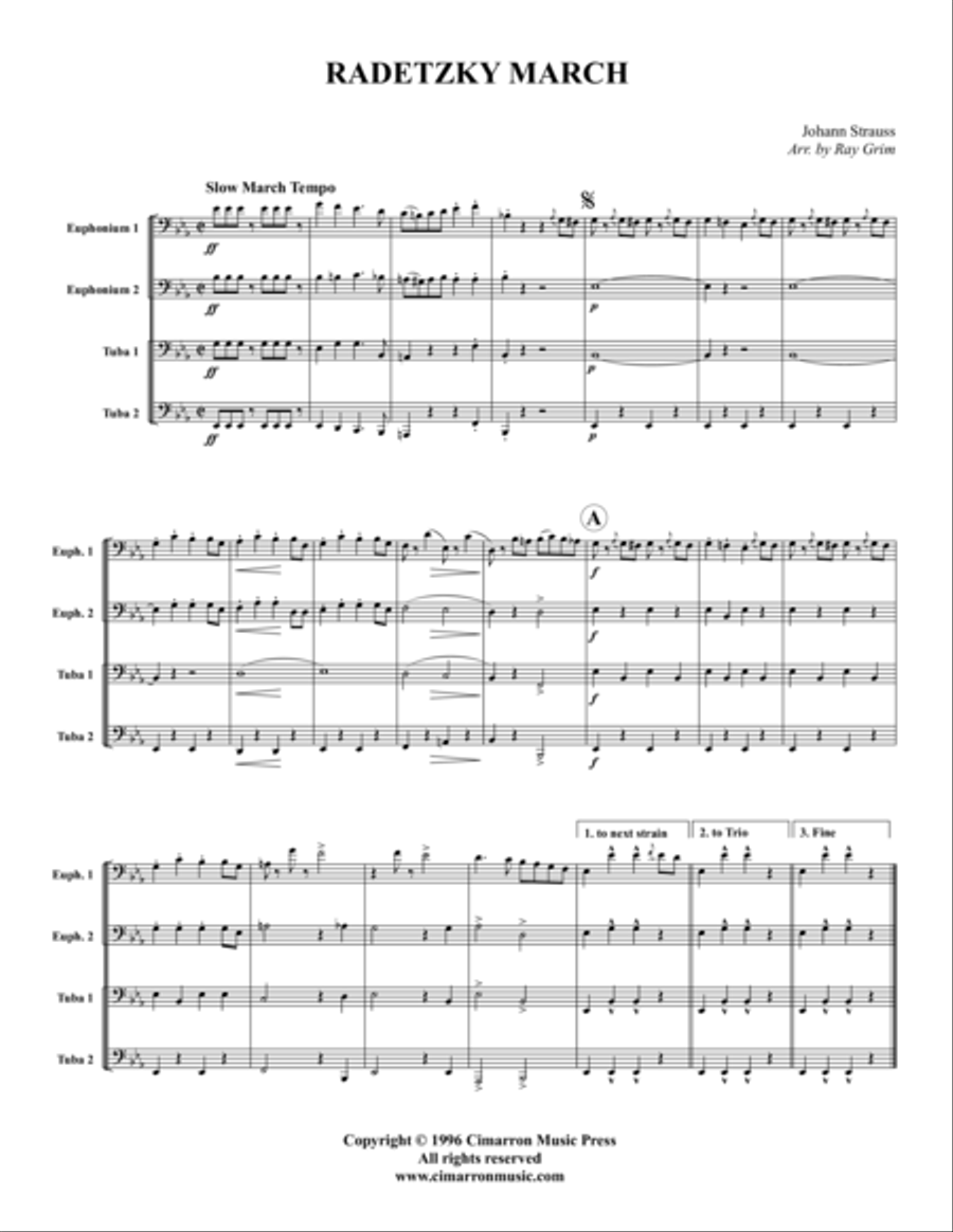 Radetzky March EETT scores gallery preview page 1