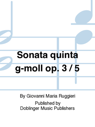 Sonata quinta g-moll op. 3 / 5
