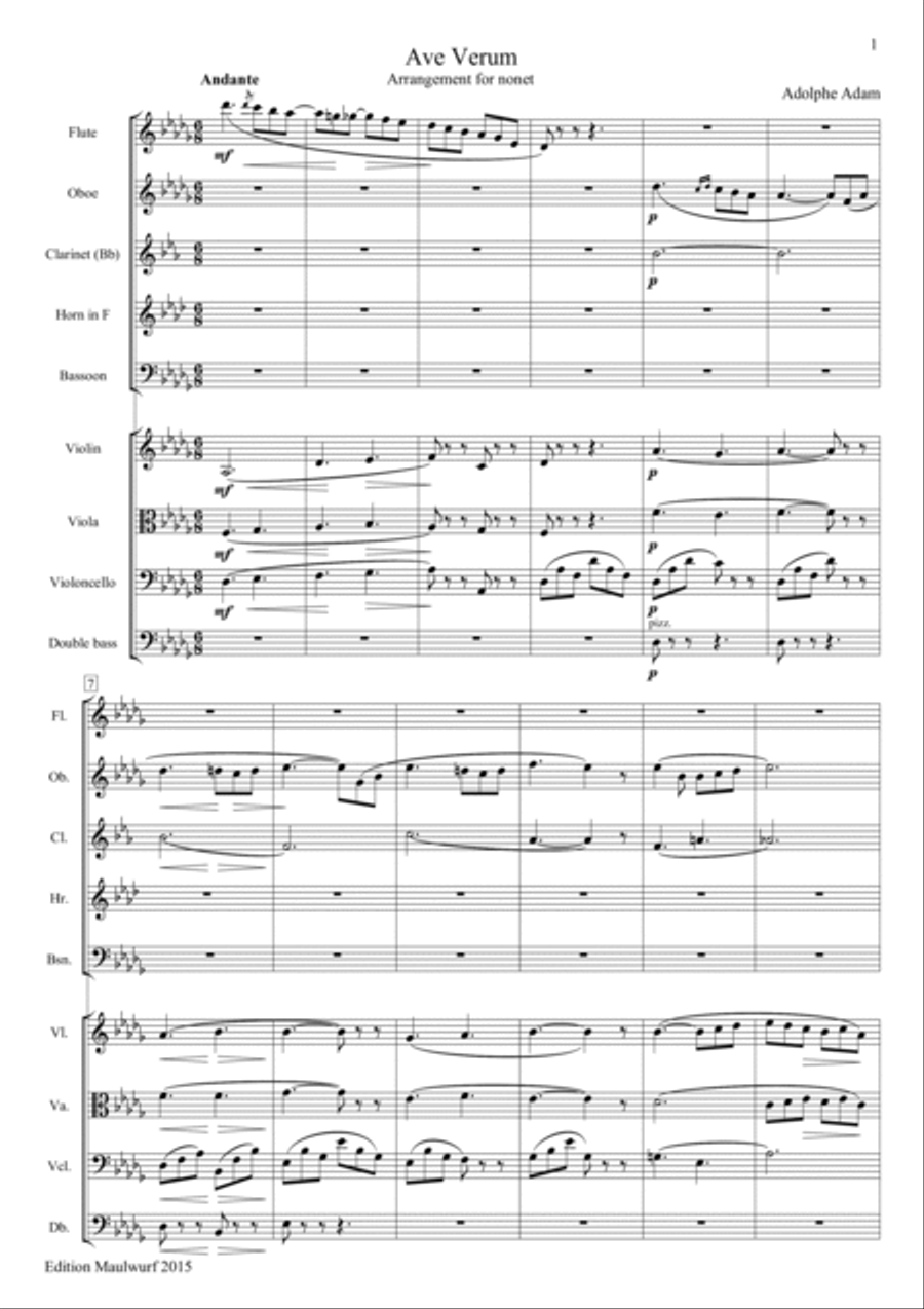 Ave Verum Ave Verum Bassoon scores gallery preview page 3
