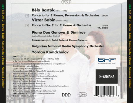 Bartok & Babin: Concertos for Two Pianos & Orchestra