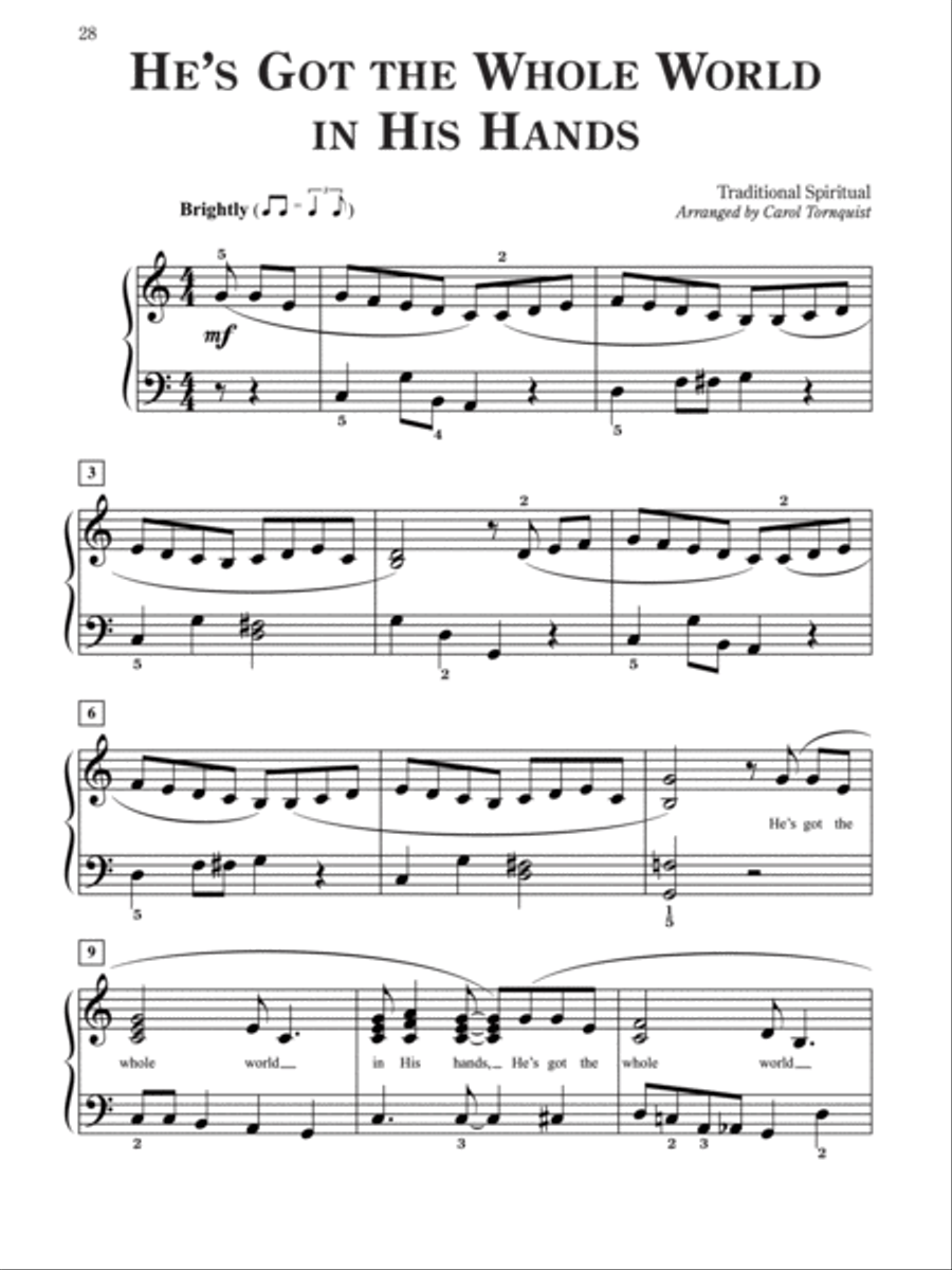 Pure & Simple Spirituals Easy Piano scores gallery preview page 2