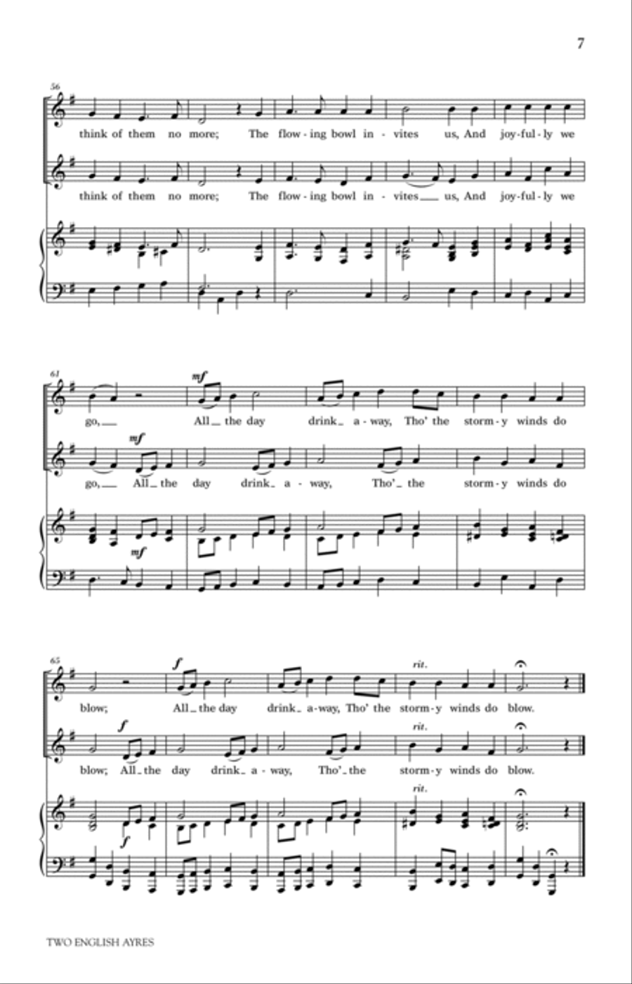 Two English Ayres Two English Ayres 2-Part scores gallery preview page 5