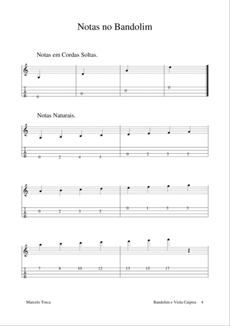 Bandolim e Viola Caipira: Músicas com Tablatura Piano, Vocal, Guitar scores gallery preview page 5