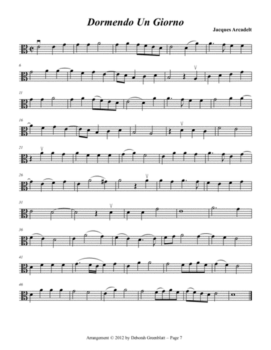 Renaissance Trios for Strings - Viola B