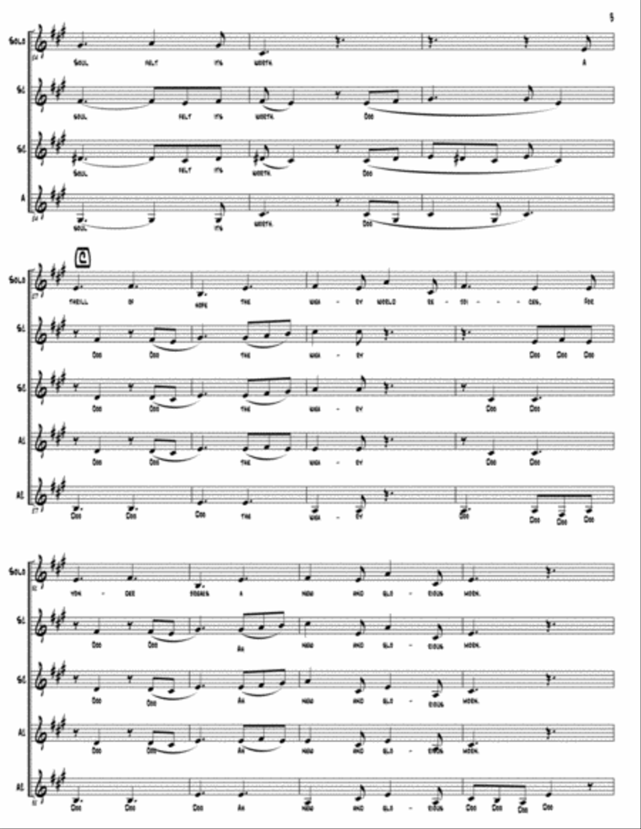O Holy Night (as performed by Straight No Chaser) - SSAA SSAA scores gallery preview page 4