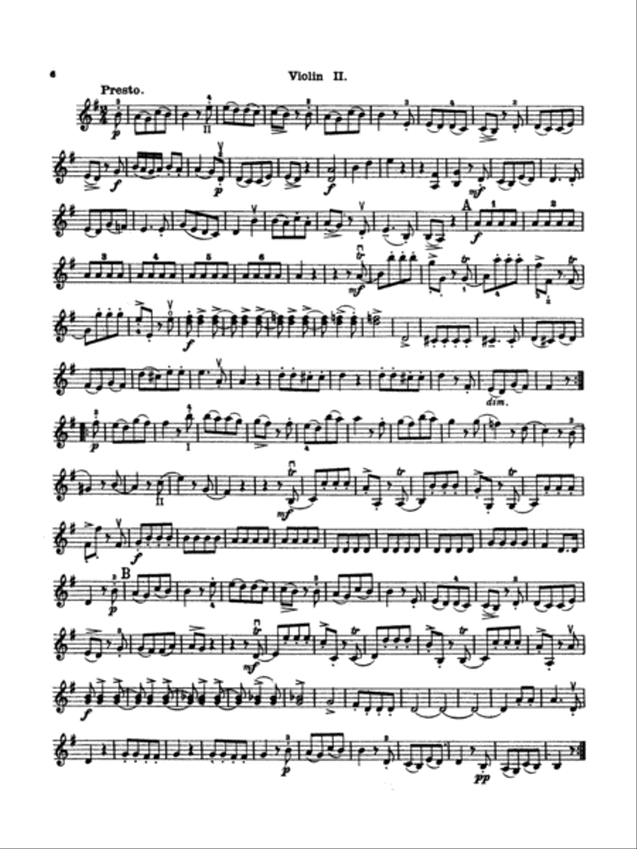 Thirty Celebrated String Quartets, Volume I - Op. 9, No. 2; Op. 17, No. 5; Op. 50, No. 6; Op. 54, Nos. 1, 2, 3; Op. 64, Nos. 2, 3, 4; Op. 74, Nos. 1, 2, 3; Op. 77, Nos. 1, 2: 2nd Violin String Quartet scores gallery preview page 6